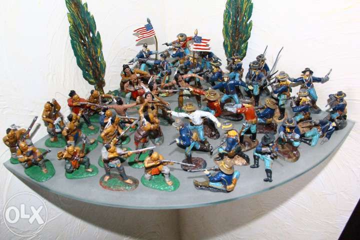 цветные индейцы, ковбои и кавалеристы США