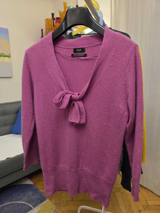 Sweter sweterek kaszmirowy kaszmir 100% rozmiar s F&F