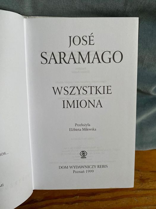 Wszystkie Imiona, José Samarago
