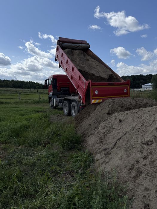 Usługi transportowe,  roboty ziemne, kruszywa, ziemia przesiewana