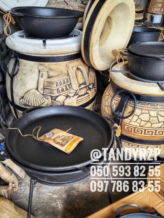 Казан чугунный от 5- 12 л с крышкой и сковородой. Чавунні КАЗАНИ