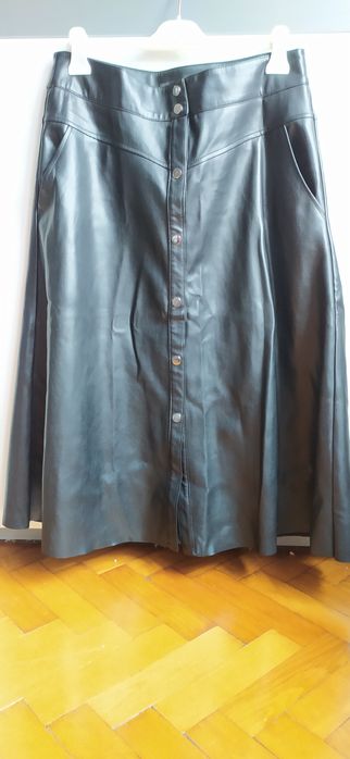 Spodnica skorzana skora eco skora roz 42