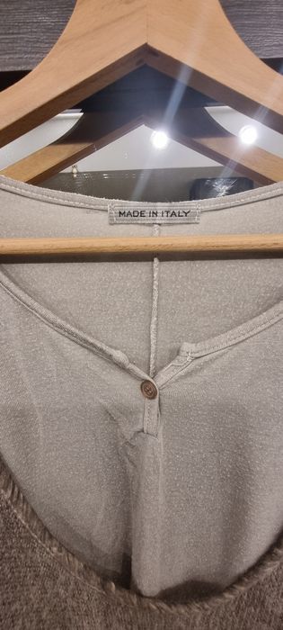 Włoski komplet z koronką, bluzka + tunika