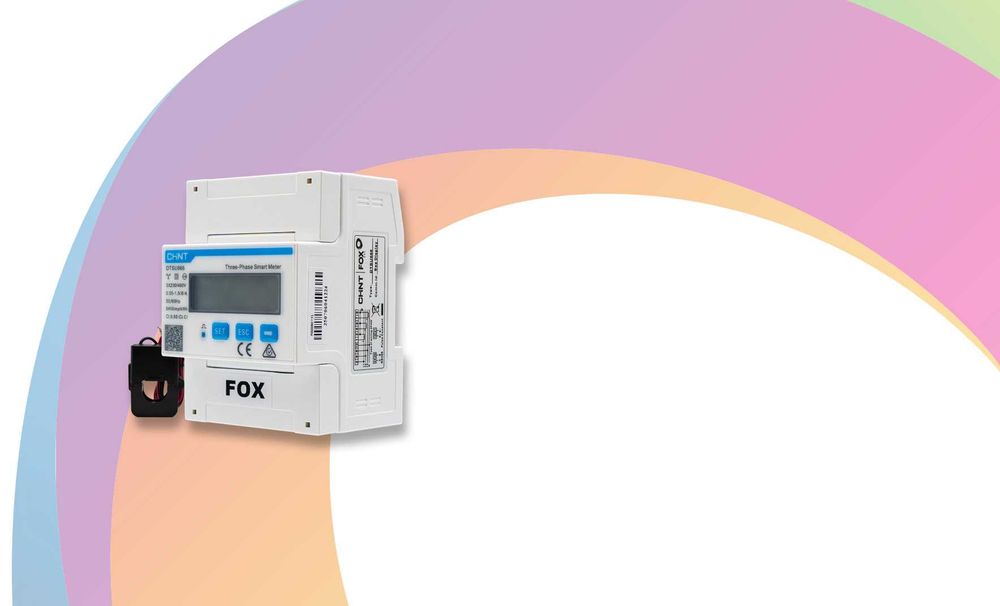 Medidor de consumo de energia Fox ESS Energy Meter 3ph CT Trifásico - NOVO