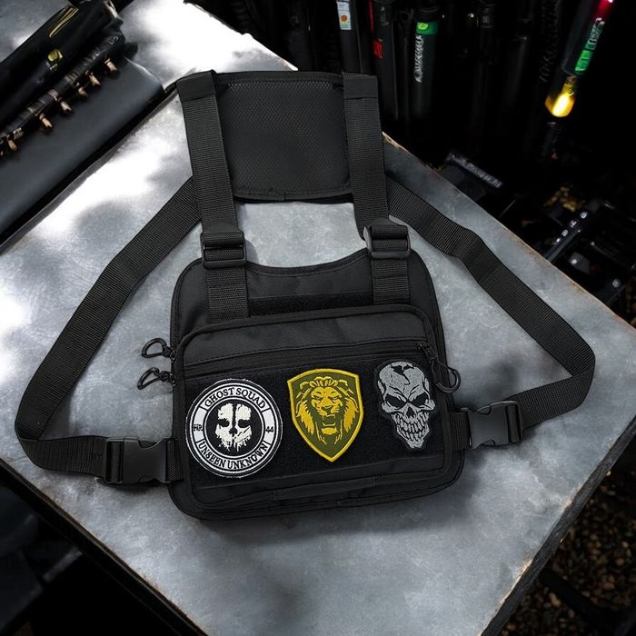 Тактична нагрудна сумка з патч-панеллю