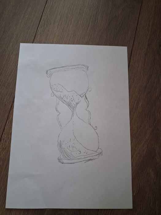 Rysunek szkic klepsydra