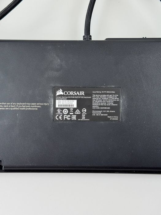 Клавіатура Corsair K65 LUX RGB Spanish Black (CH-9110014-ES)
