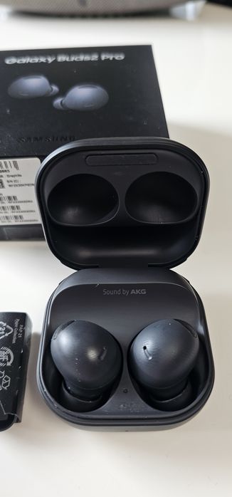 Samsung Galaxy Buds 2 Pro czarne | ANC I idea| komplet+nowe oryg. gumk