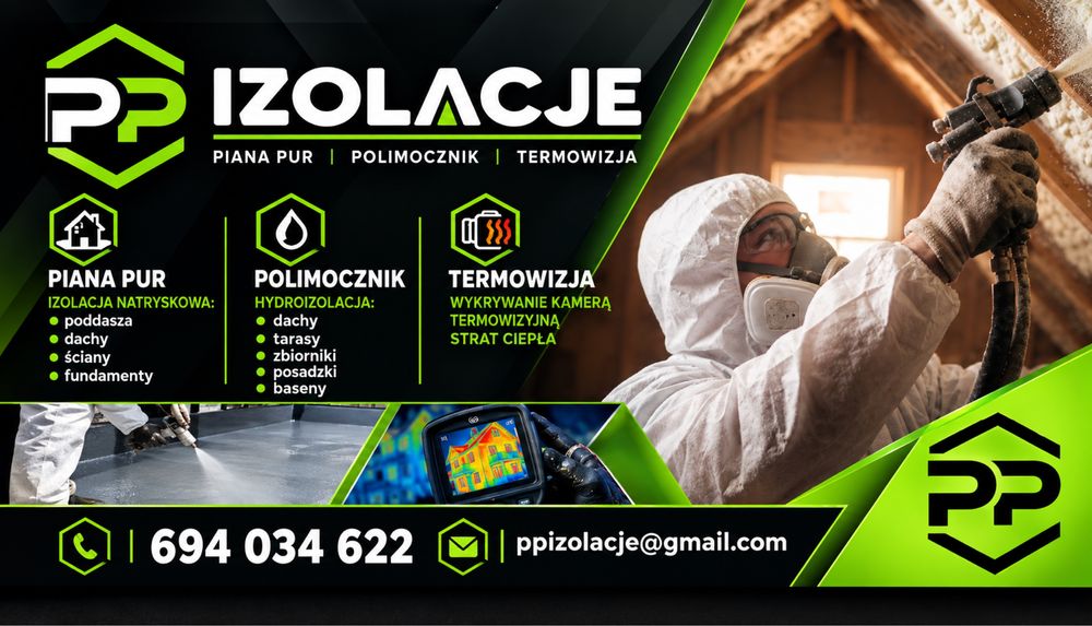 Piana PUR | Polimocznik | Termowizja – izolacje i hydroizolacje