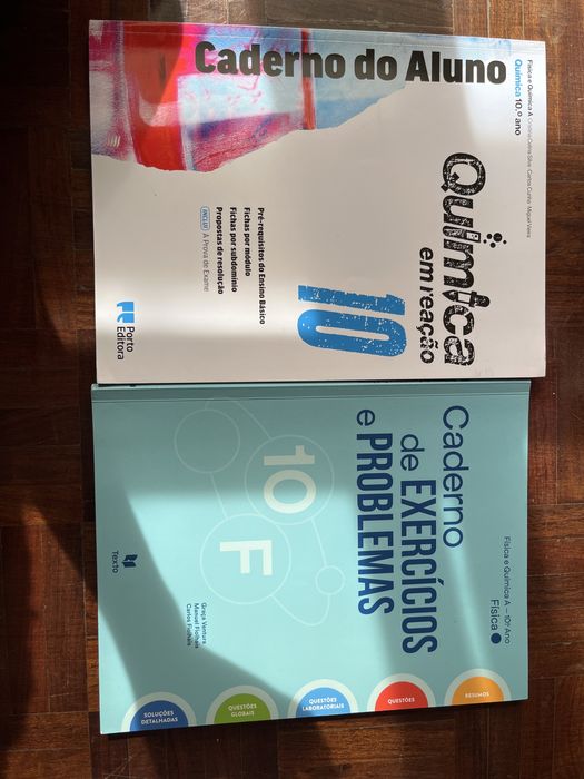 Cadernos de exercicios Fisica e Quimica A 10 ano