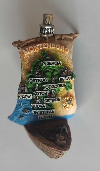 statek figurka Montenegro Czarnogóra 8,5 cm