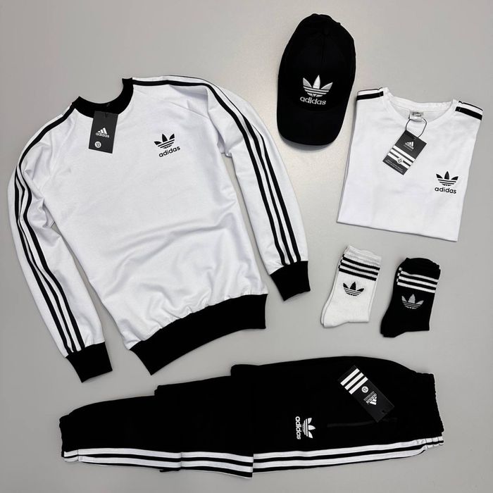 Чоловічий спортивний костюм адідас набір Adidas [4в1] [XS-3XL]