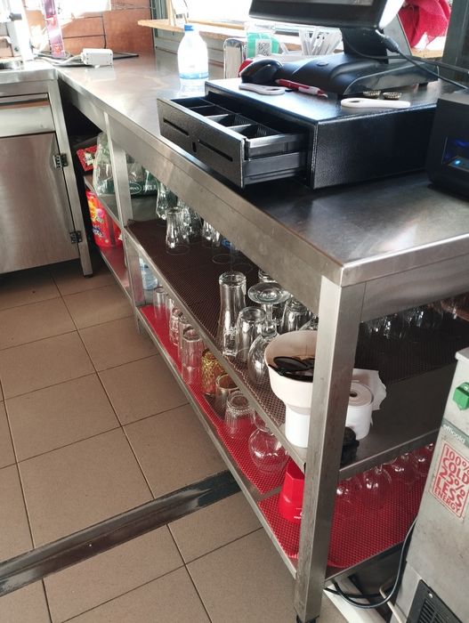 Bancada inox para comércio