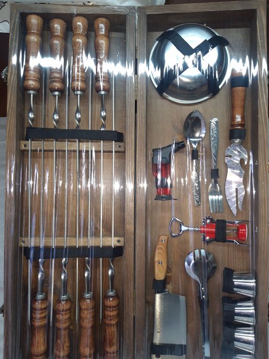 Набор. Набор для шашлыка Отличный подарок для мужчин на при