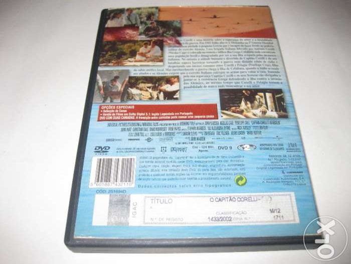 DVD "O Capitão Corelli" com Nicolas Cage