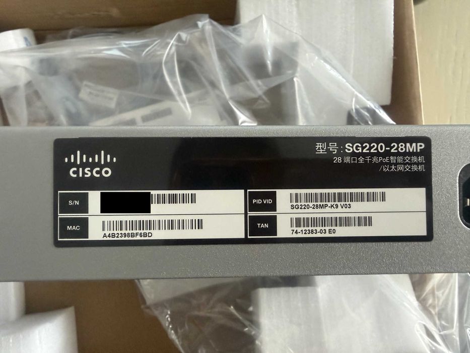 Switch Cisco SG220-28MP-K9-UK