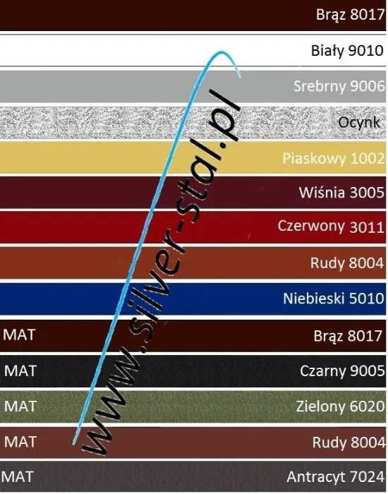 Garaż blaszany 10x7m wiata Silver-Stal Antracyt Grafit