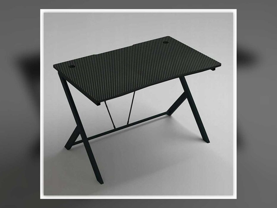 Nowe Biurko Gamingowe 100 cm Czarny Carbon Loft Stolik Komputerowy dla Gracza Młodzieżowe