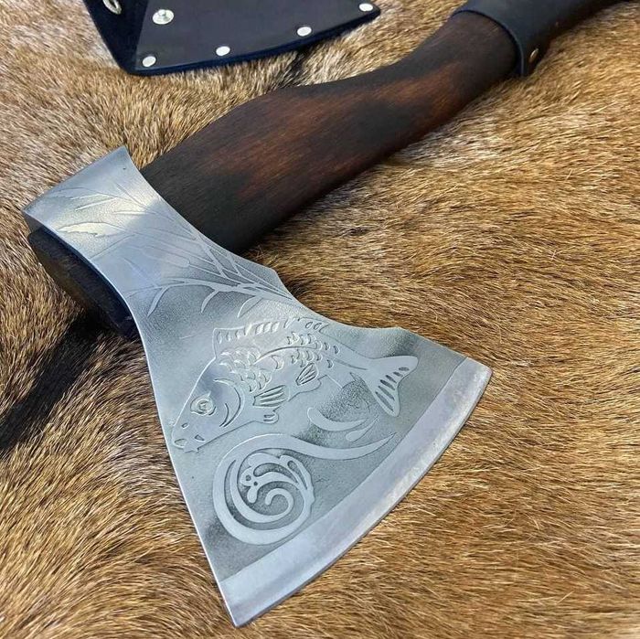 Подарунок військовому чоловіку Сокира ручної роботи Нептун ТопорTR30/1