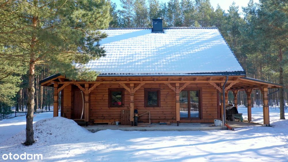 Dom w lesie Puszcza Kurpiowska Dobry Las gmina Zbójna