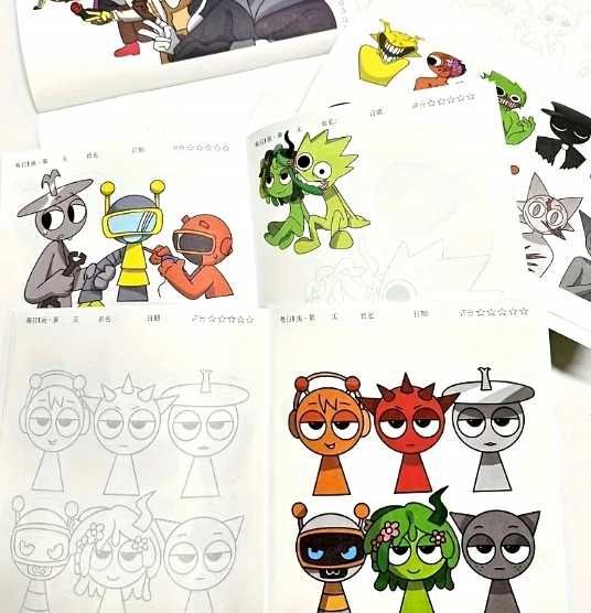 Kolorowanka Sprunki 40 stron