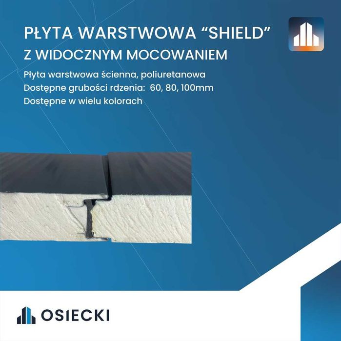 Płyty warstwowe ścienne dachowe wiele rodzajów
