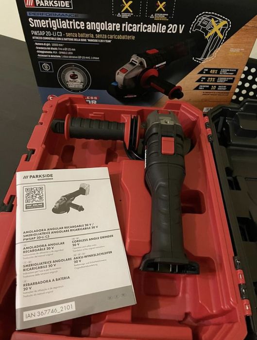 Rebarbadora performance da Parkside- X20 NOVA