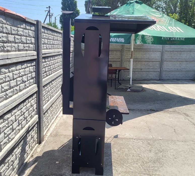 4мм! ХІТ СЕЗОНУ! Мангал з Дахом/Кришою + Коптильня + Піч під казан