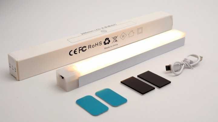 Светильник - ночник 30см Led лампа на аккумуляторе с датчиком движения