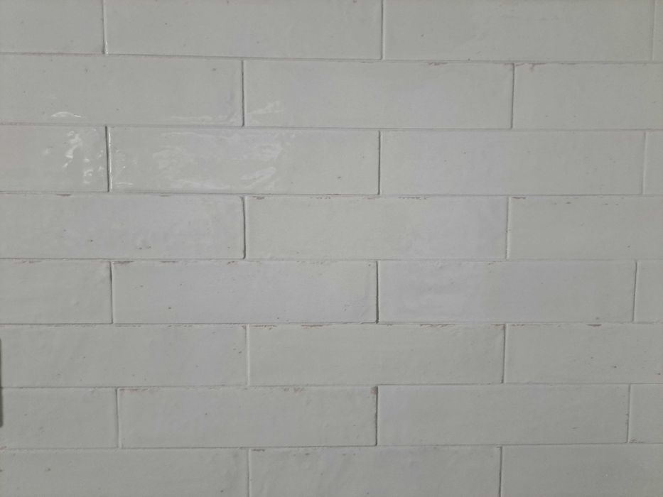 Płytki włoskie cegiełki Marazzi Lume White lux M6RN białe połysk
