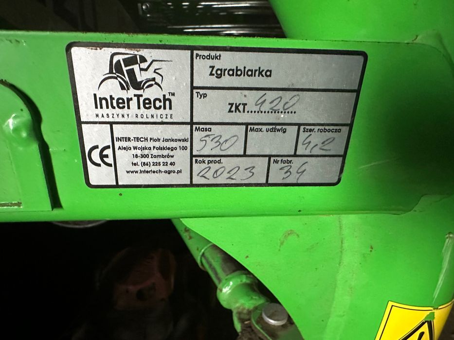 Sprzedam zgrabiarkę InterTech