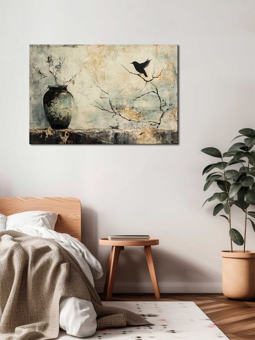 Zatrzymany Moment | Obraz na płótnie premium 150x100 cm | Wabi Sabi 54