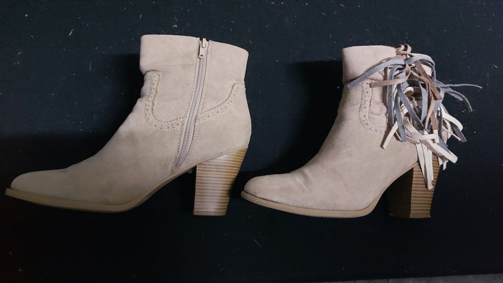 Buty damskie Botki rozmiar 40 zamszowe