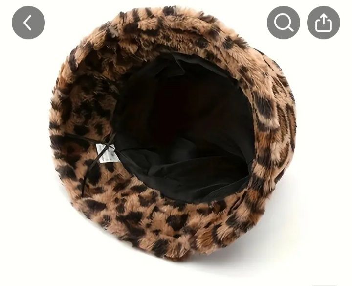 Женская шляпа леопардовый принт