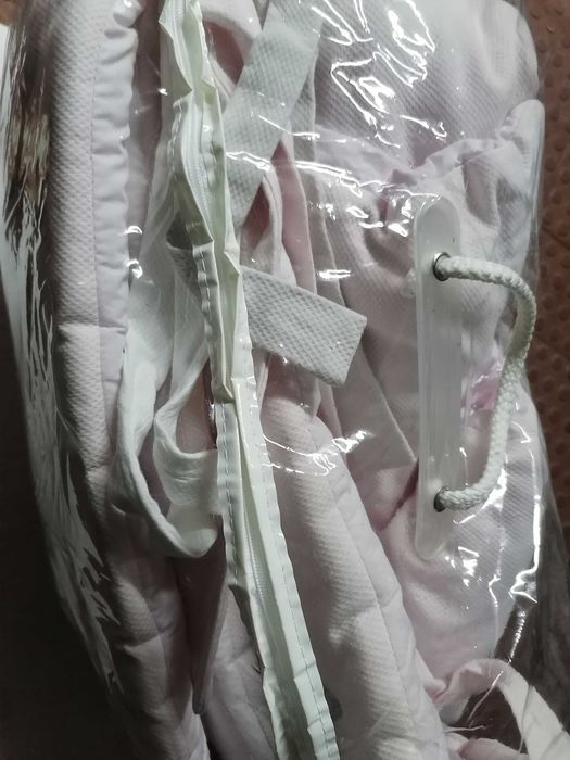 Conjunto de cama de grades Rosa da Pim Pam Pum