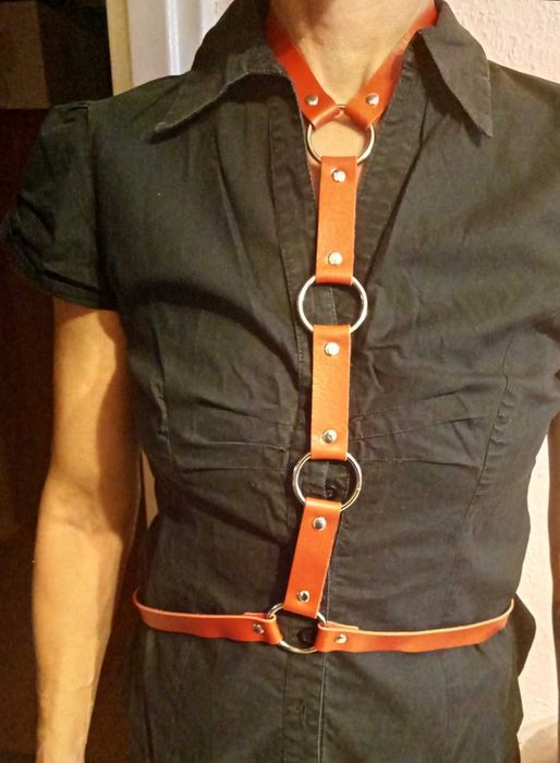 Szelki  Choker Styl harness eko skóra