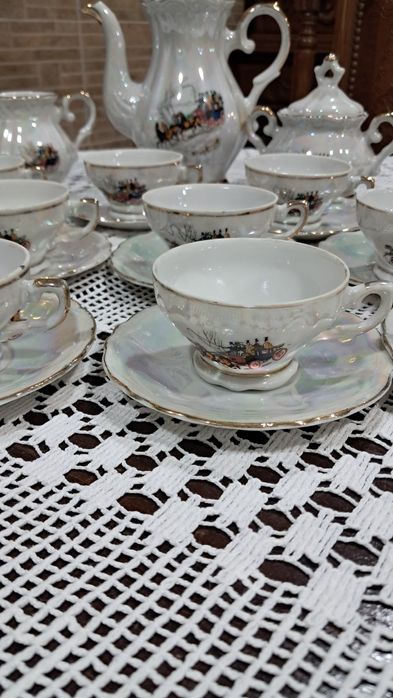 Serviço de chá antigo