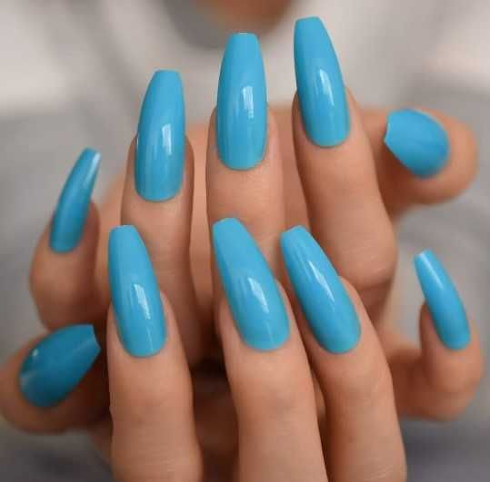 Tipsy żelowe turkus trumienka