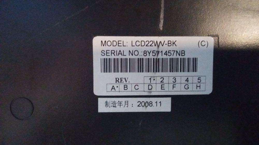 2 monitory 1 240v 50-60 HZ 2 240v 50-60 HZ