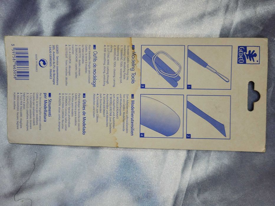 Инструменты для лепки из глины 4 шт.