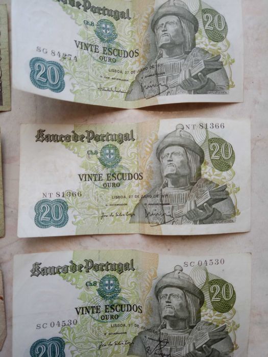 Notas de Escudos (50 e 20)