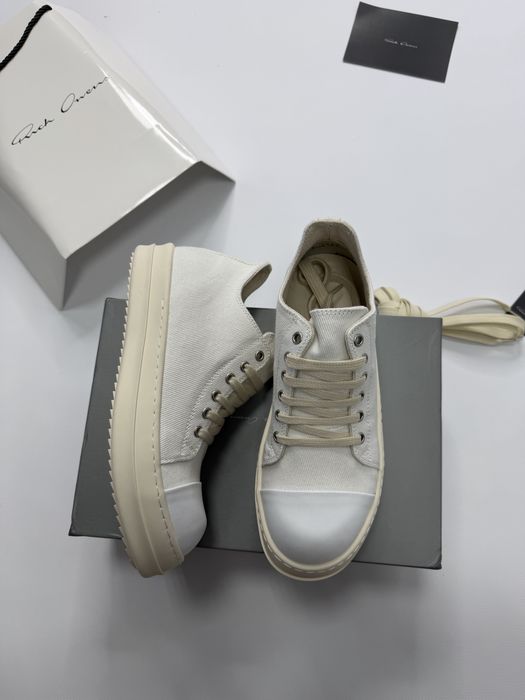 Нові Кеди Rick Owens Ramones DRKSHDW White Low/size 37-44/ Преміум якість!