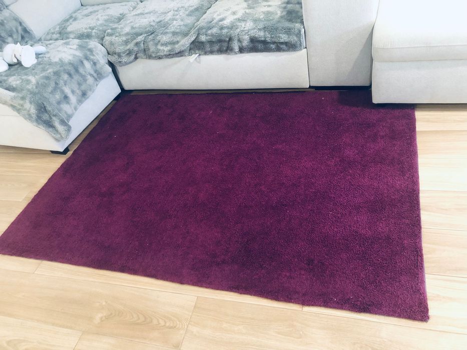 Tapete grande roxo como novo