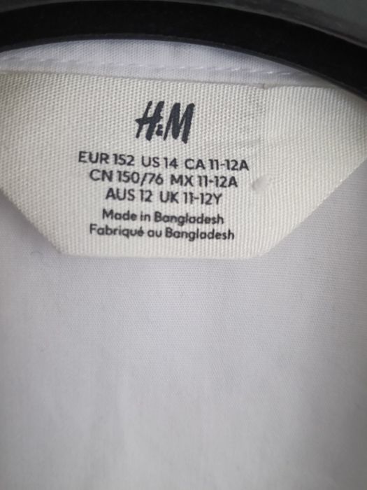 Koszula dziecięca biała H&M 152cm.