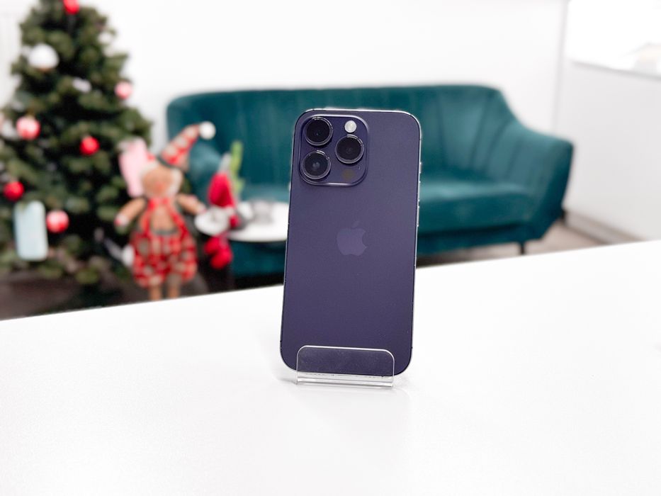 iPhone 14 Pro 128 GB Fioletowy 100% bateria Sklep Gwarancja