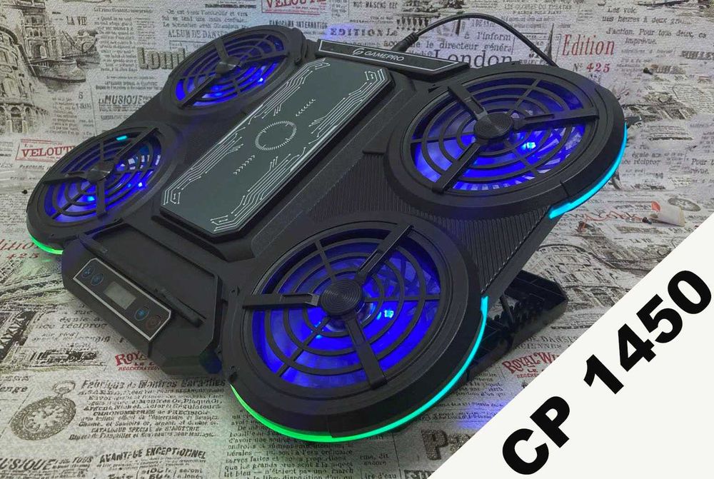 Охлаждающие подставки для ноутбука GamePro от 13 до  17".С Гарантией