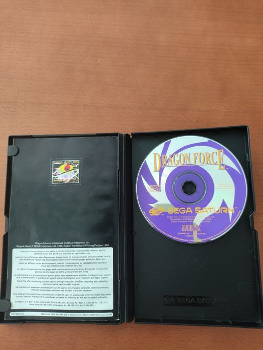 Dragon force Sega Saturn com manual