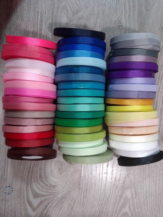 Лента репсовая. Ширина 6 мм, 9 мм, 12 мм