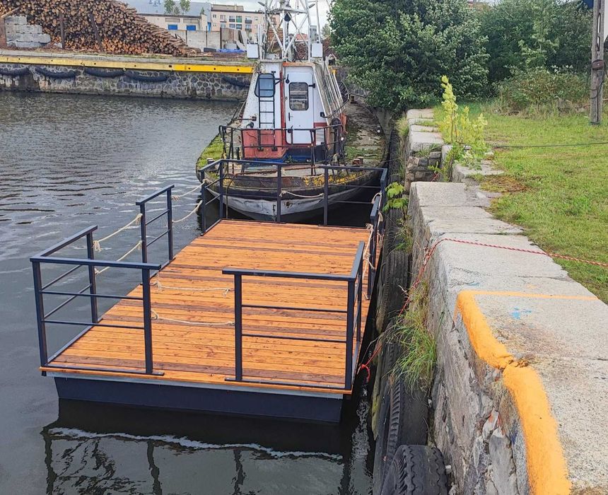 Platforma Pływająca Pomost Pływający Katamaran Taras Tratwa Działka