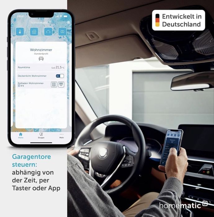 Розумне керування гаражними воротами Homematic IP Garage Door Controller (Новий)